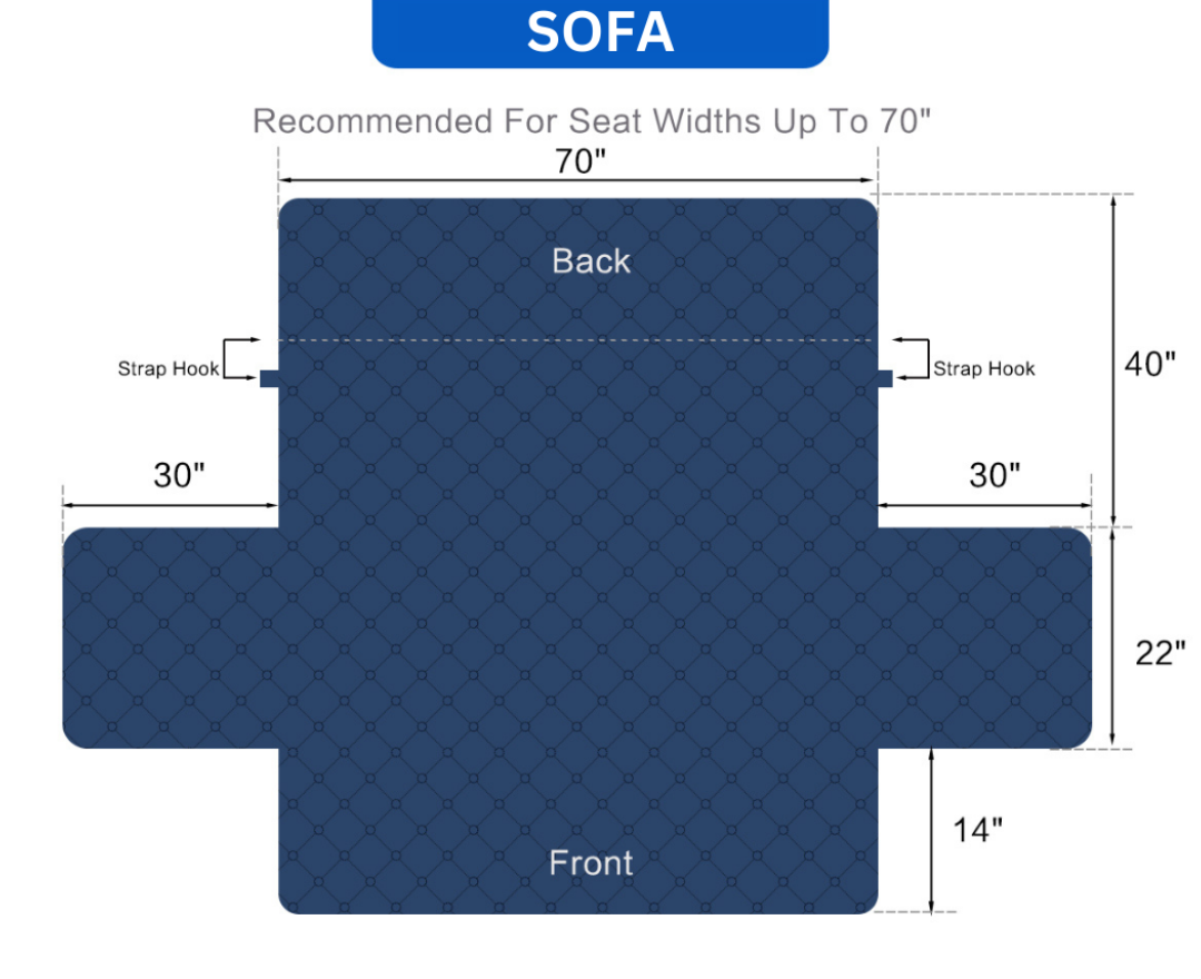 Couch Cover Furniture Protector With Side Pockets And Back Straps Reversible Colors Fall 2025 Pet Friendly