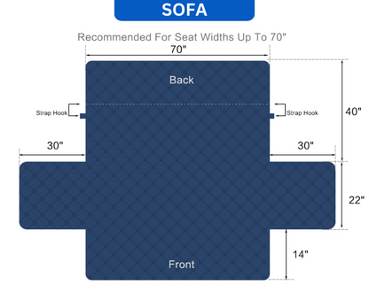 Couch Cover Furniture Protector With Side Pockets And Back Straps Reversible Colors Fall 2025 Pet Friendly