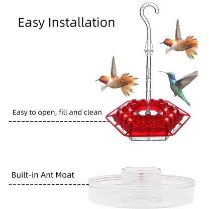 Hummingbird Feeder Ant Proof Outdoor Hanging Easy Perch