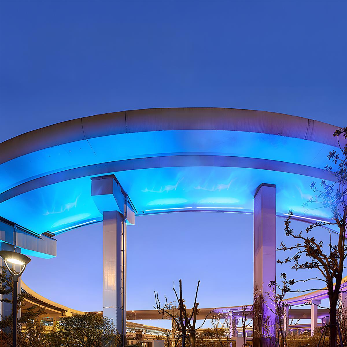 3D Dynamic Wave LED Strip Waterproof Outdoor Wall Washer Lights DC24V 42.91'' - Flare Shack