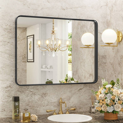 40"×30" Modern Farmhouse Bathroom Vanity Mirror Wall Mirror - Flare Shack