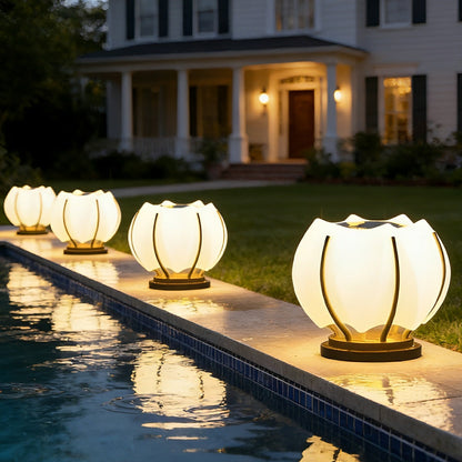 Waterproof Solar Flower Outdoor Post Lights - Flare Shack