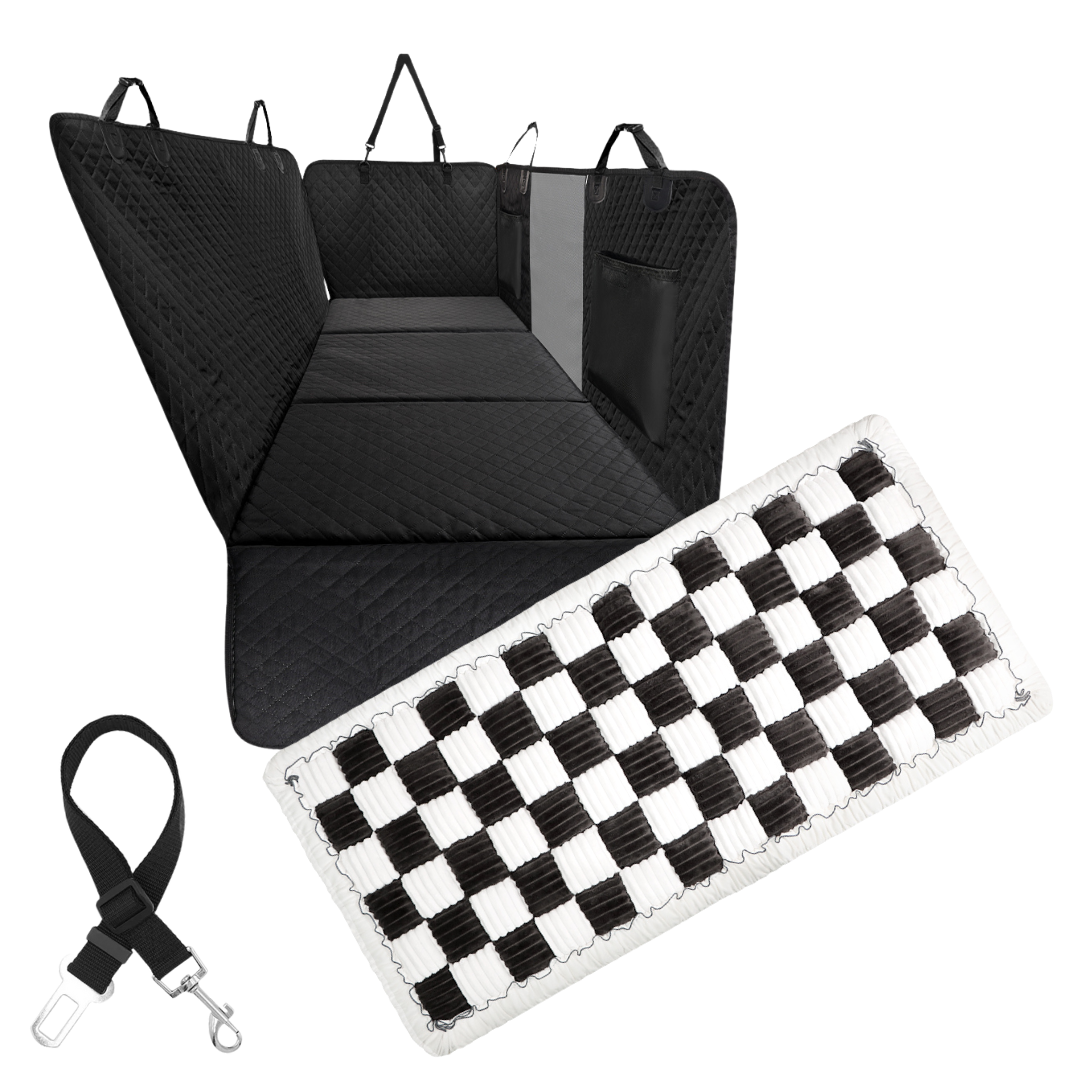 Car Seat Cover Hammock Waterproof Protector With Storage Pockets And Mesh Window For Cars And Trucks Fall 2025 Gift