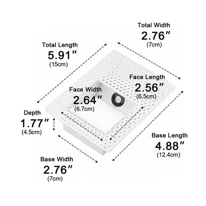 Minimalist Motion Sensor LED Recessed Stairway Lights Step Light