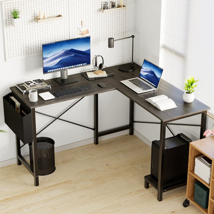 50 Inch Modern L - Shaped Computer Desk Gaming Corner Office Table - Flare Shack