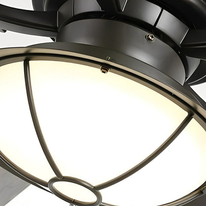 52" Classic Outdoor DC Motor Reverse Ceiling Fan Light