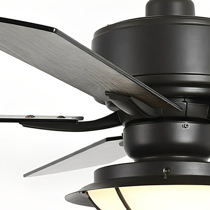 52" Classic Outdoor DC Motor Reverse Ceiling Fan Light