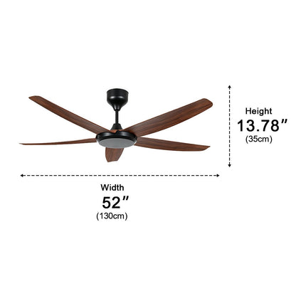 52″ Modern Minimalist Ceiling Fan