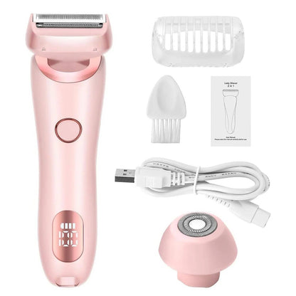 Electric Shaver 3D Floating Blade Dual-Head Waterproof Wet Dry Use Gentle Painless Hair Removal Fall 2025 Self-Care Gift