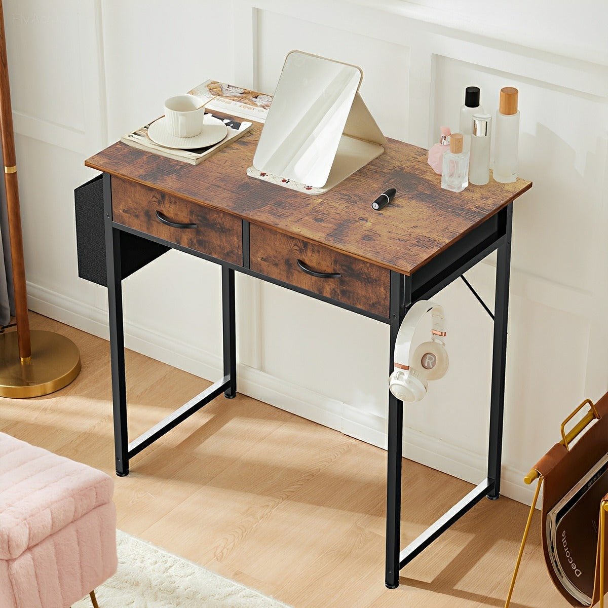 55" Computer Desk with 6 Drawers - for Home Office