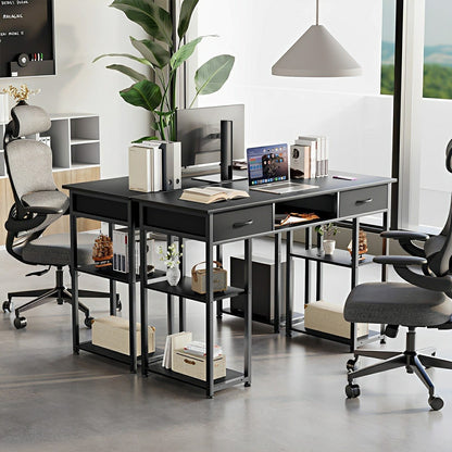 55" Computer Desk with 6 Drawers - for Home Office