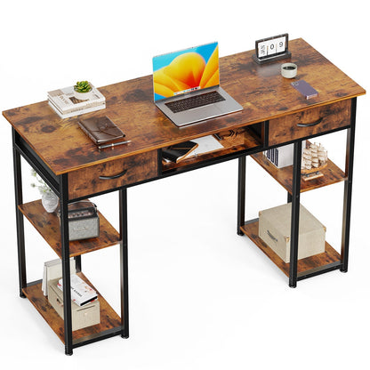 55" Computer Desk with 6 Drawers - for Home Office