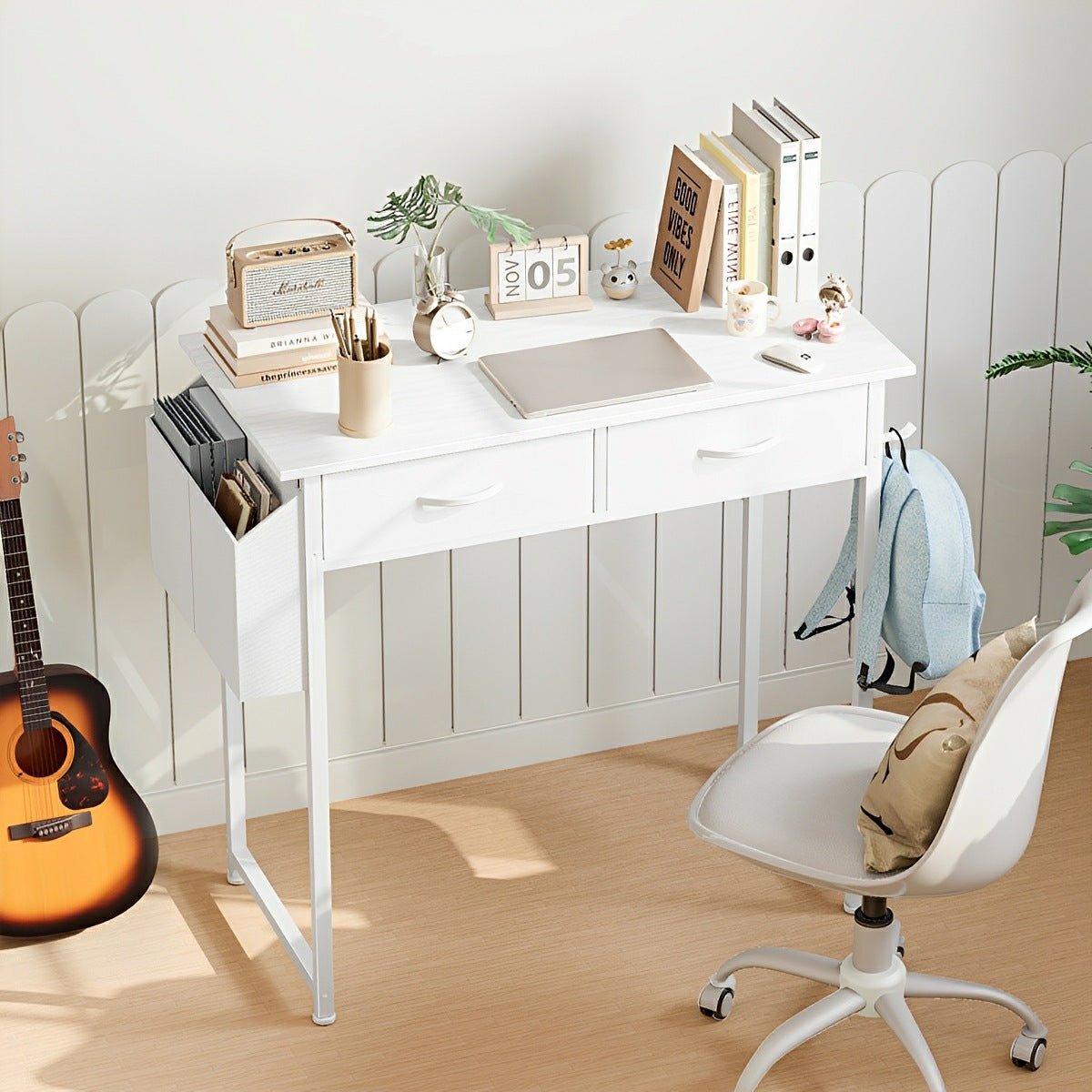 55" Computer Desk with 6 Drawers - for Home Office