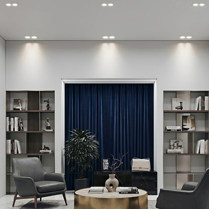 Modern Minimalist Ceiling Downlight 2-Lights Recessed LED Spotlight