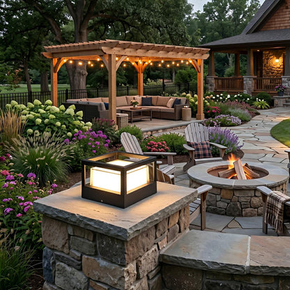 Waterproof Modern Square Outdoor Post Cap Light Fence Landscape Light
