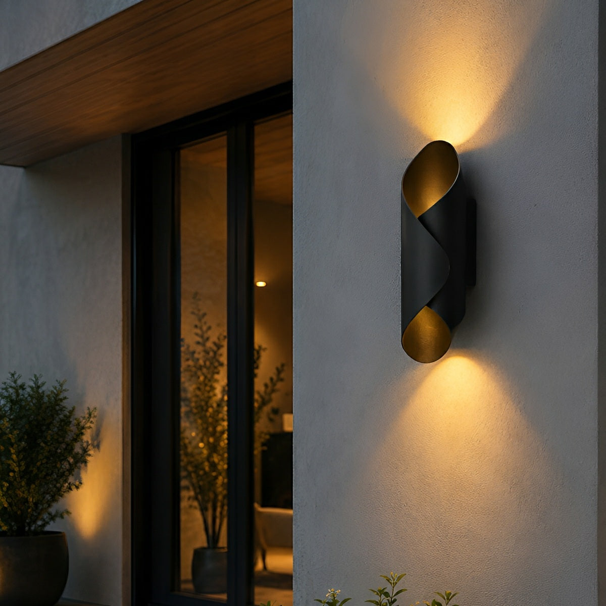 Modern Waterproof Outdoor LED Up and Down Light Wall Sconce