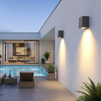 Two Light Effect Optional Waterproof LED Wall Light Sector