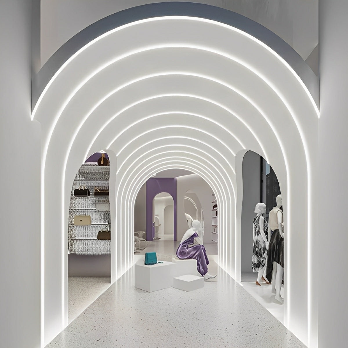 DIY Plug In Flexible LED Neon Strip Light Recessed Linear Lighting