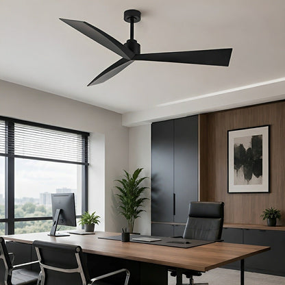 60" Contemporary Architecture Ceiling Fan with 3 Blades