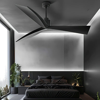 60" Contemporary Architecture Ceiling Fan with 3 Blades