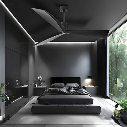 60" Contemporary Architecture Ceiling Fan with 3 Blades