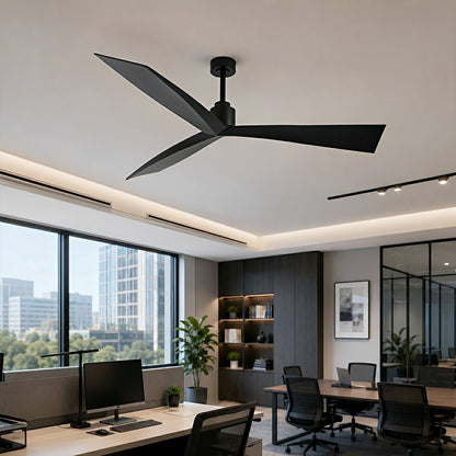 60" Contemporary Architecture Ceiling Fan with 3 Blades - Flare Shack