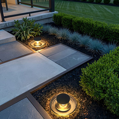 Modern Waterproof Water Fountain LED Outdoor Post Lights