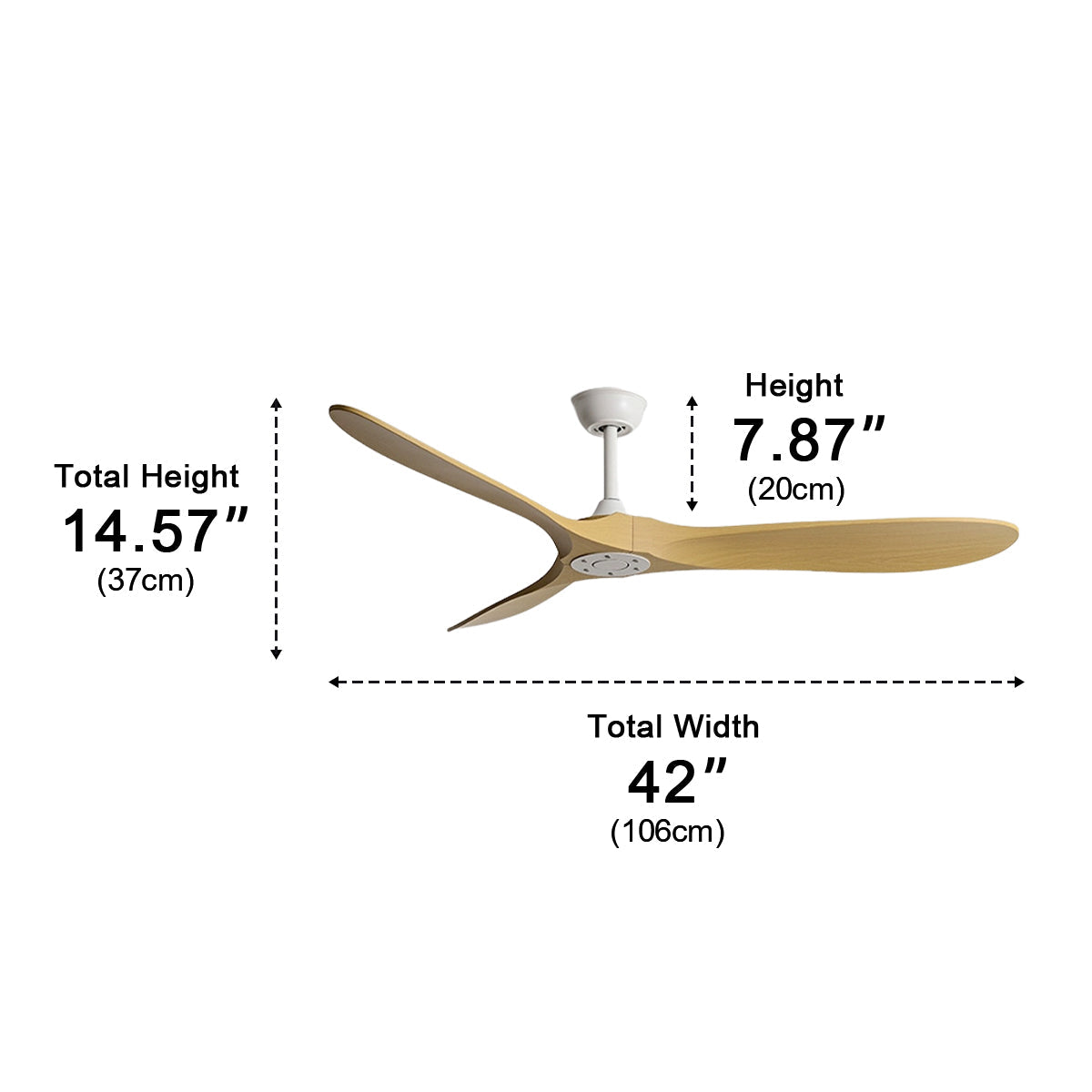 Modern Scandinavian Minimalist DC Motor Reverse Ceiling Fan