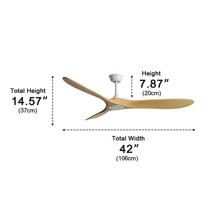 Modern Scandinavian Minimalist DC Motor Reverse Ceiling Fan