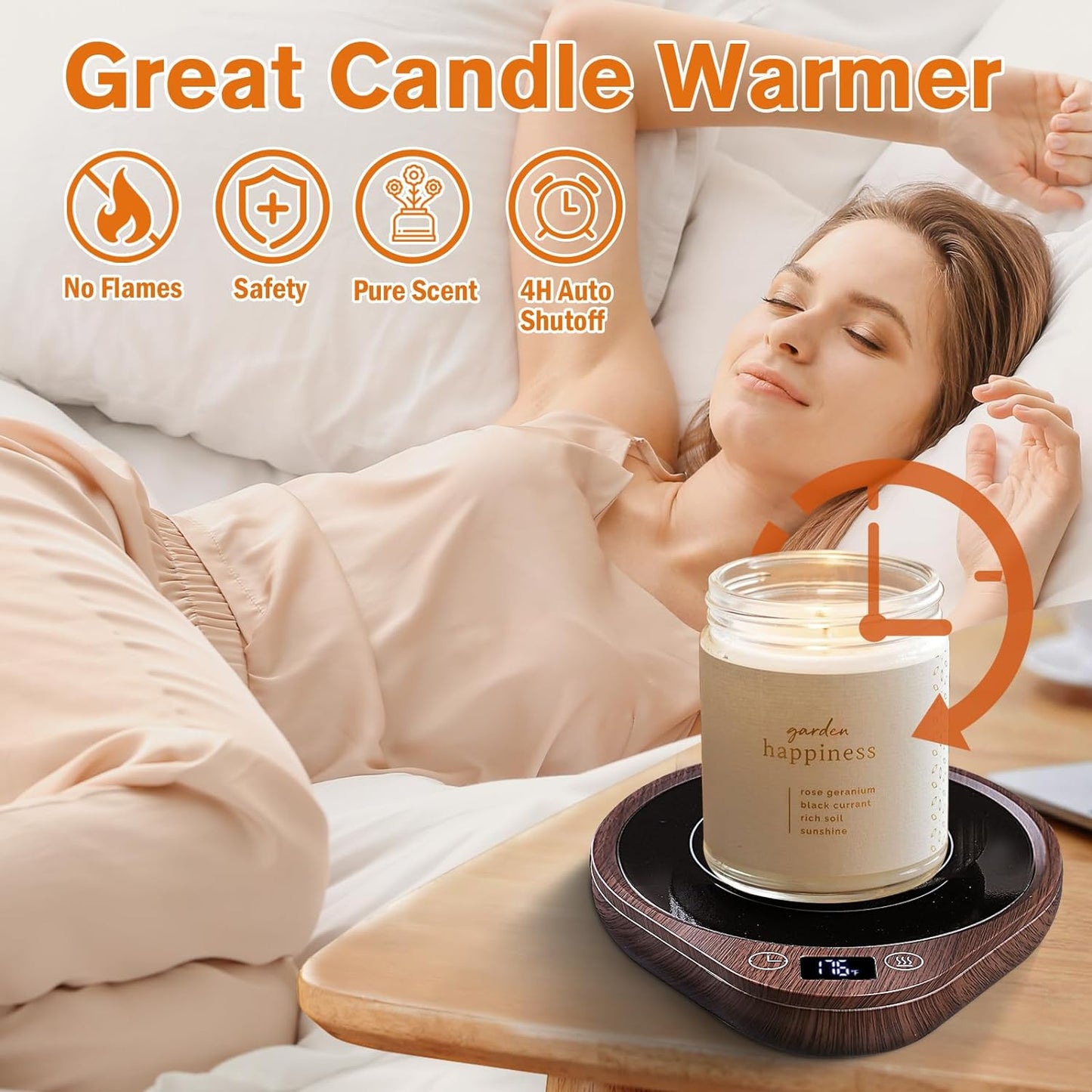 Coffee Mug Warmer Set With 5.5 Inch Heating Plate, Touch Controls, 3 Temperature Levels, 4 Hour Auto Off, Back to School Gift 2025
