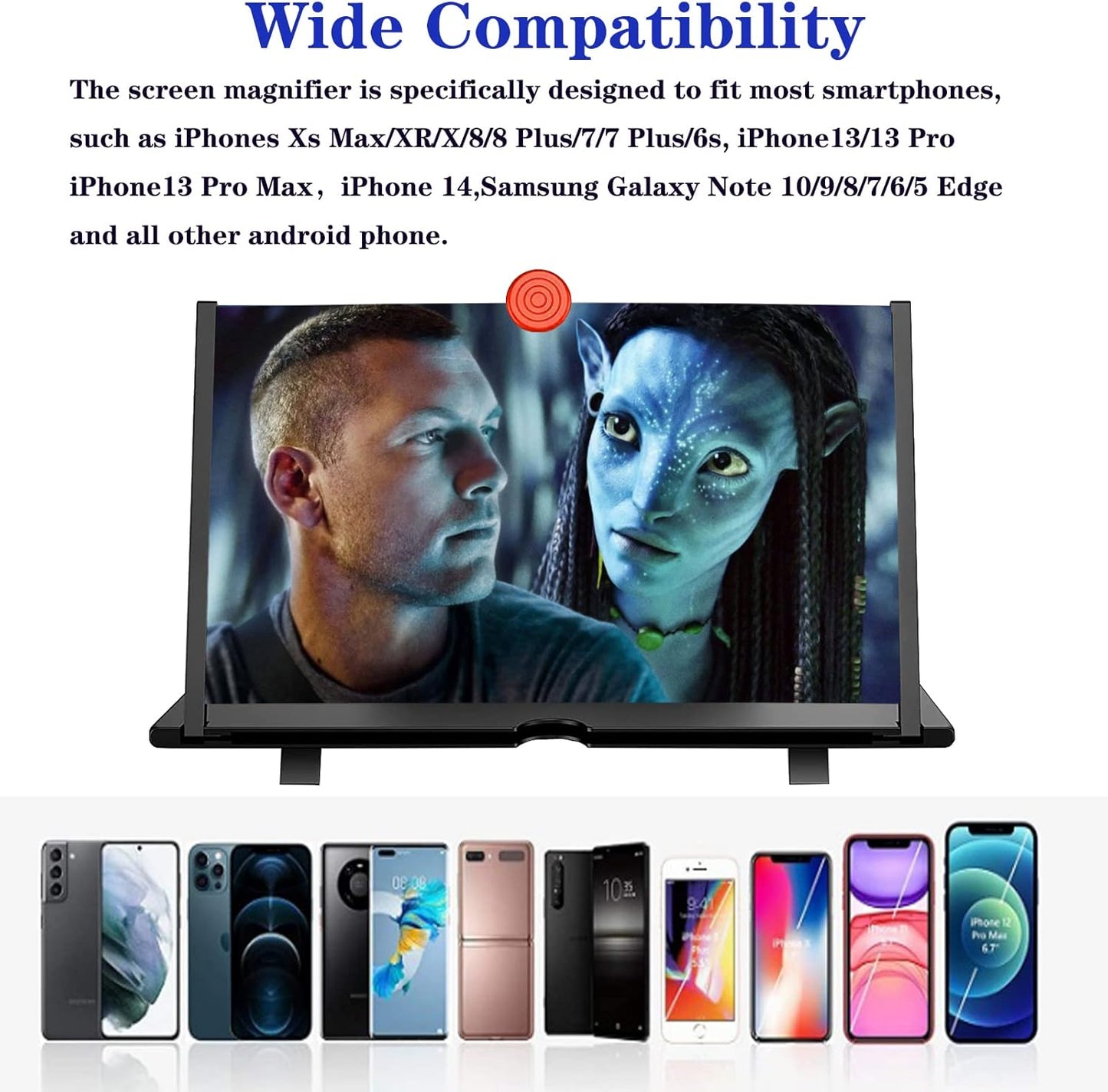Phone Screen Magnifier 12 Inch Foldable Battery Free View Enhancer For Movies Videos And Gaming Back To School 2025