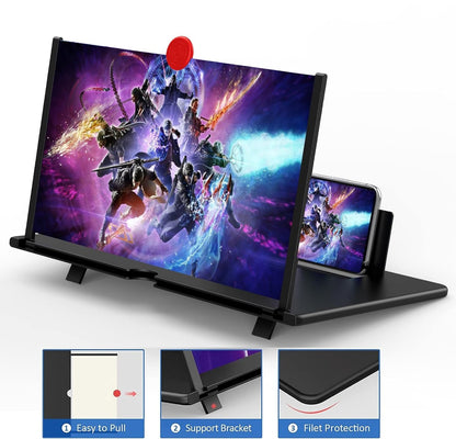 Phone Screen Magnifier 12 Inch Foldable Battery Free View Enhancer For Movies Videos And Gaming Back To School 2025