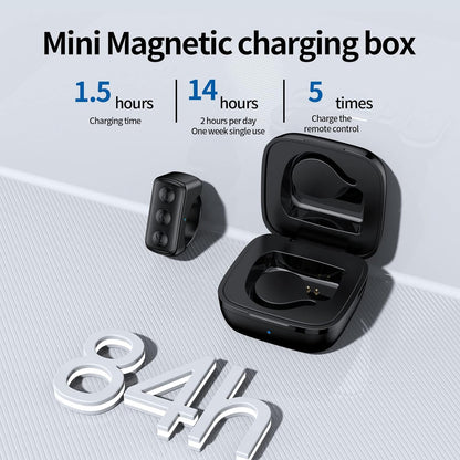 TikTok Ring Remote Control – Wearable Bluetooth Clicker for Scrolling and Play/Pause, 14-Hour Battery Life, Fall 2025