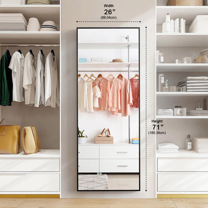 71"x26" Large Full Body Floor Mirror Standing Wall Mirror