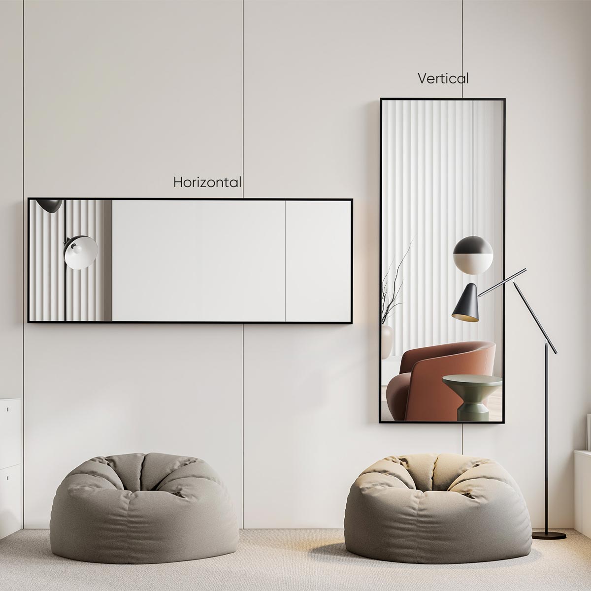 71"x26" Large Full Body Floor Mirror Standing Wall Mirror