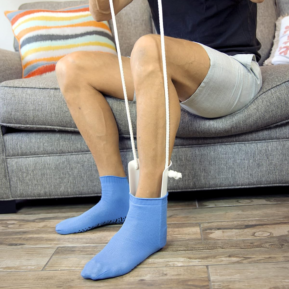 Sock Aid No Bend Dressing Device Lightweight Travel
