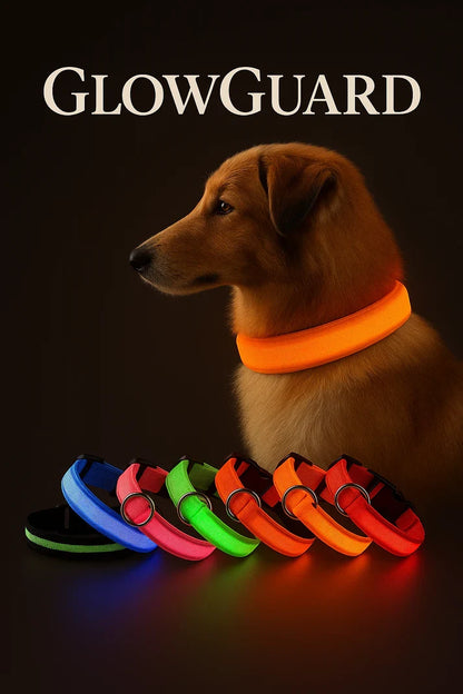 LED Dog Collar Rechargeable Luminous Small Dog Night Walks Fall 2025 Flashing Anti Lost Safety