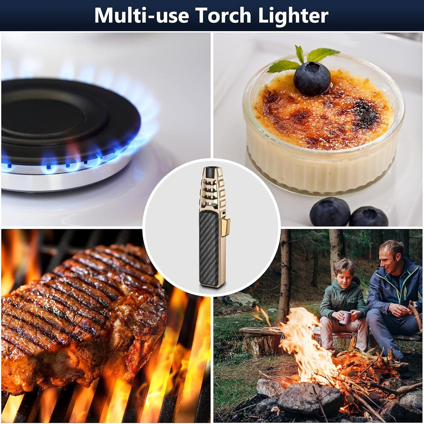 Windproof Torch Lighter Culinary Torch Fall 2025 Gift