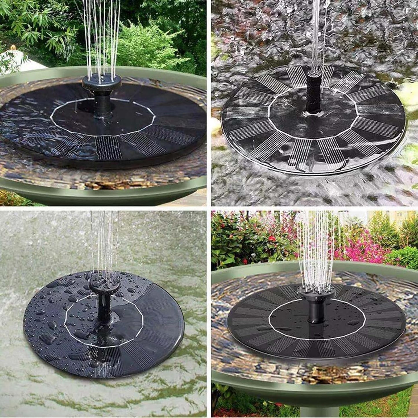Solar Fountain Pump Floating Pond Water Feature Summer 2026 Eco Friendly Backyard Decor