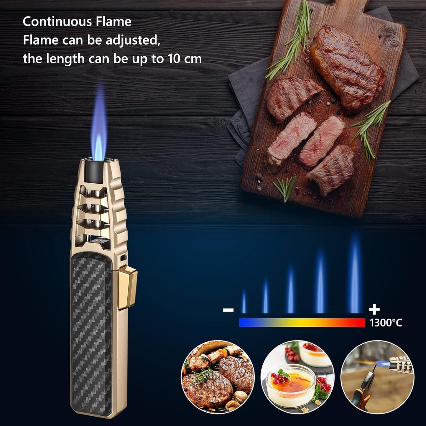 Windproof Torch Lighter Culinary Torch Fall 2025 Gift