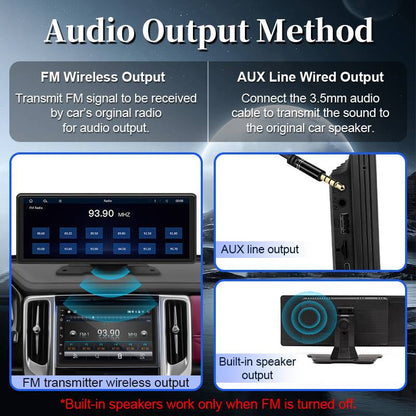 Touch Screen Car Stereo with Bluetooth and Backup Camera
