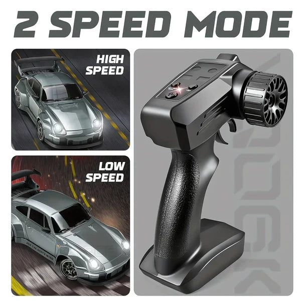 RC Car 4WD LED Lights Retro Drift Master Style High Traction Night Racing Fall 2025 Gift Idea