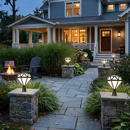 Waterproof Diamond Shape Post Cap Lights Fence Lighting