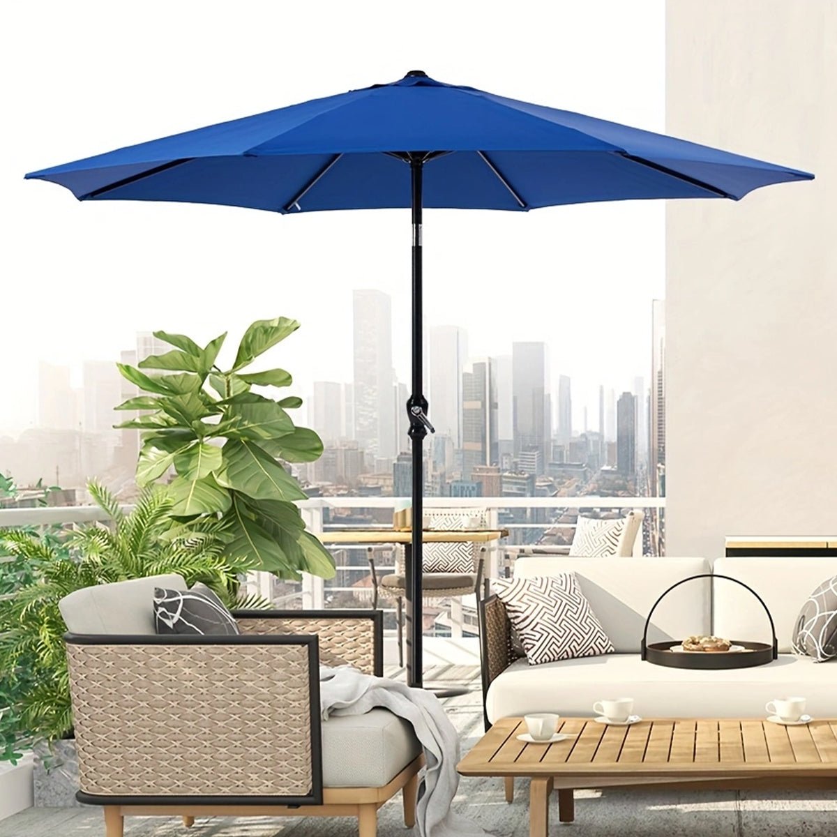 9 Ft Waterproof UV Protection Outdoor Patio Umbrella