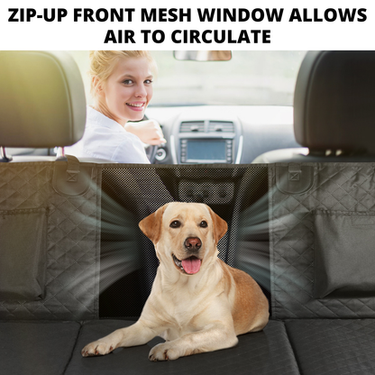 Car Seat Cover Hammock Waterproof Protector With Storage Pockets And Mesh Window For Cars And Trucks Fall 2025 Gift