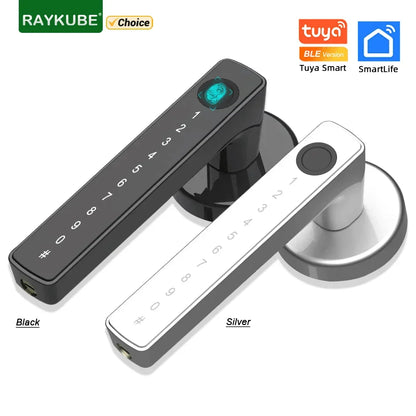 Smart Door Lock Fingerprint Bluetooth Tuya Digital Electronic Lock Smart Home 2025 Keyless Multi Access