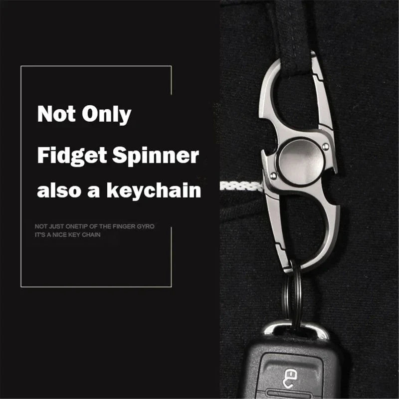 Finger Spinner Fidget Toy Keychain Bottle Opener for Stress Relief