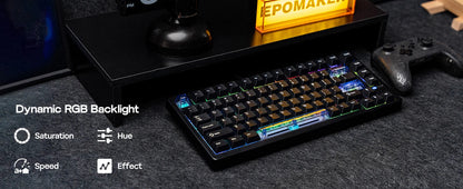 Mechanical Keyboard 75 Percent Hot Swap Gasket Mount Wired