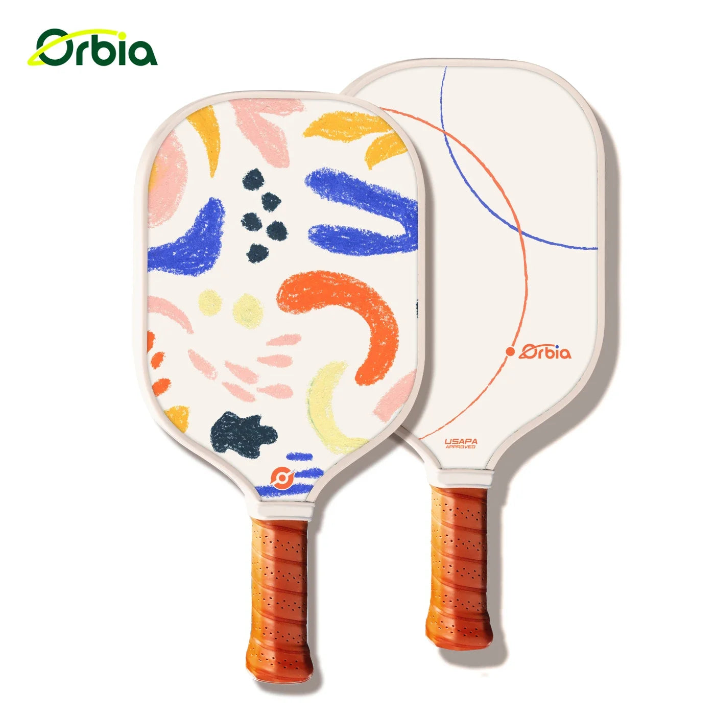 Kids Pickleball Paddle Set with Durable Glass Fiber, 13mm Core, Lightweight Design for Outdoor Play, Includes Paddles and Balls