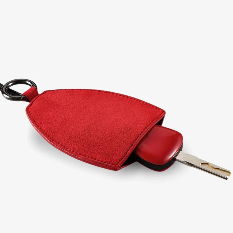 Car Key Chain Cover Soft Touch Velvet Sleek Key Holder Grip